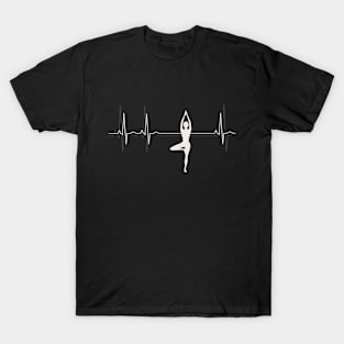 Heartbeat Yoga - I love to practice yoga T-Shirt